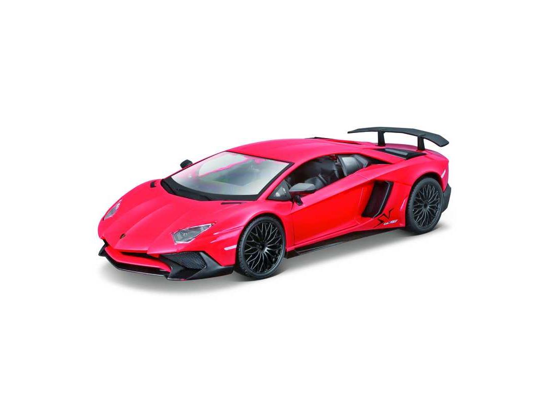 Lamborghini Aventador SV Coupe Red 1:24 Scale Bburago Diecast Model-Bburago-Diecast Model Centre