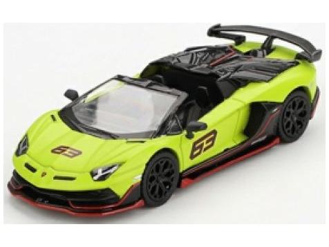 Lamborghini Aventador SVJ 63 Roadster Verde Shock (RHD) 1:64 Scale MINI GT Diecast Model-MINI GT-Diecast Model Centre