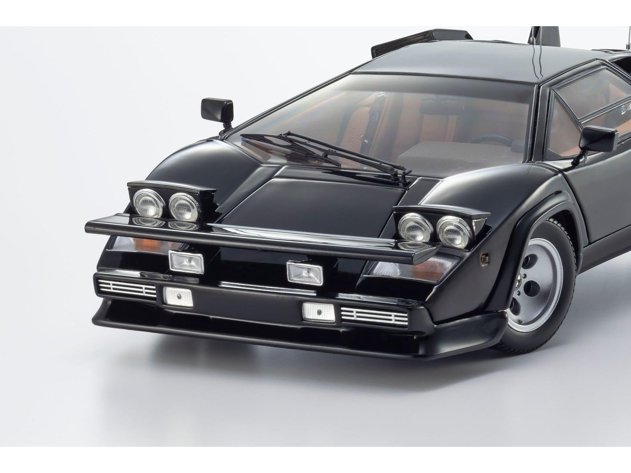 Lamborghini Countach LP400S The Cannonball Run Black 1:18 Scale Kyosho Diecast Model Car-Kyosho-Diecast Model Centre
