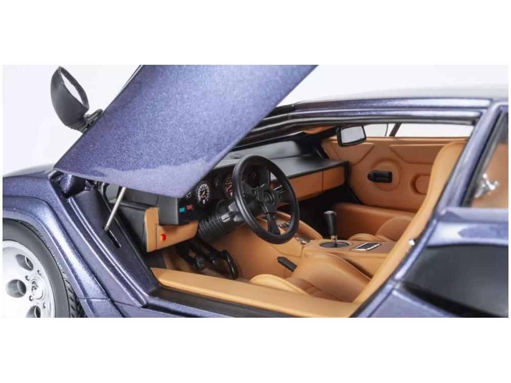 Lamborghini Countach LP5000 Quattrovalvole Dark Blue 1:18 Scale Kyosho Diecast Model Car-Kyosho-Diecast Model Centre