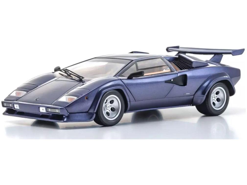 Lamborghini Countach LP5000 Quattrovalvole Dark Blue 1:18 Scale Kyosho Diecast Model Car-Kyosho-Diecast Model Centre