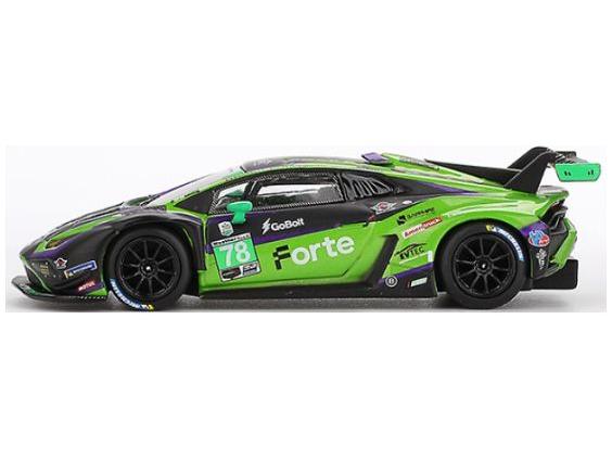 Lamborghini Huracan GT3 EVO2 #78 Forte Racing 2024 IMSA Daytona 24h (LHD) 1:64 Scale MINI GT Diecast Model Car-MINI GT-Diecast Model Centre
