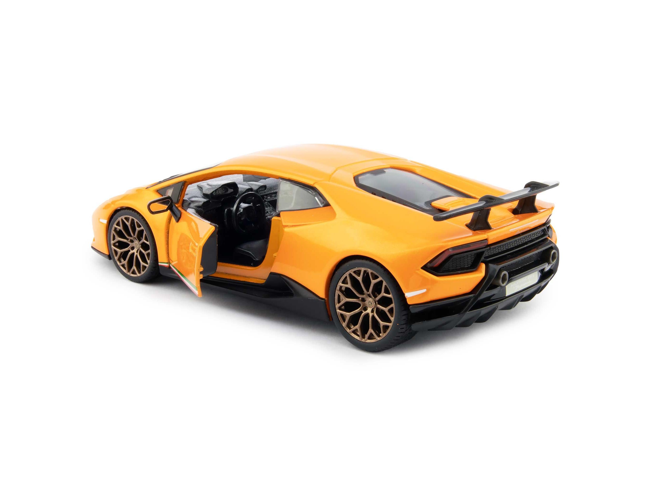 Lamborghini Huracan Performante Orange 1:24 Scale Bburago Diecast Model Car-Bburago-Diecast Model Centre