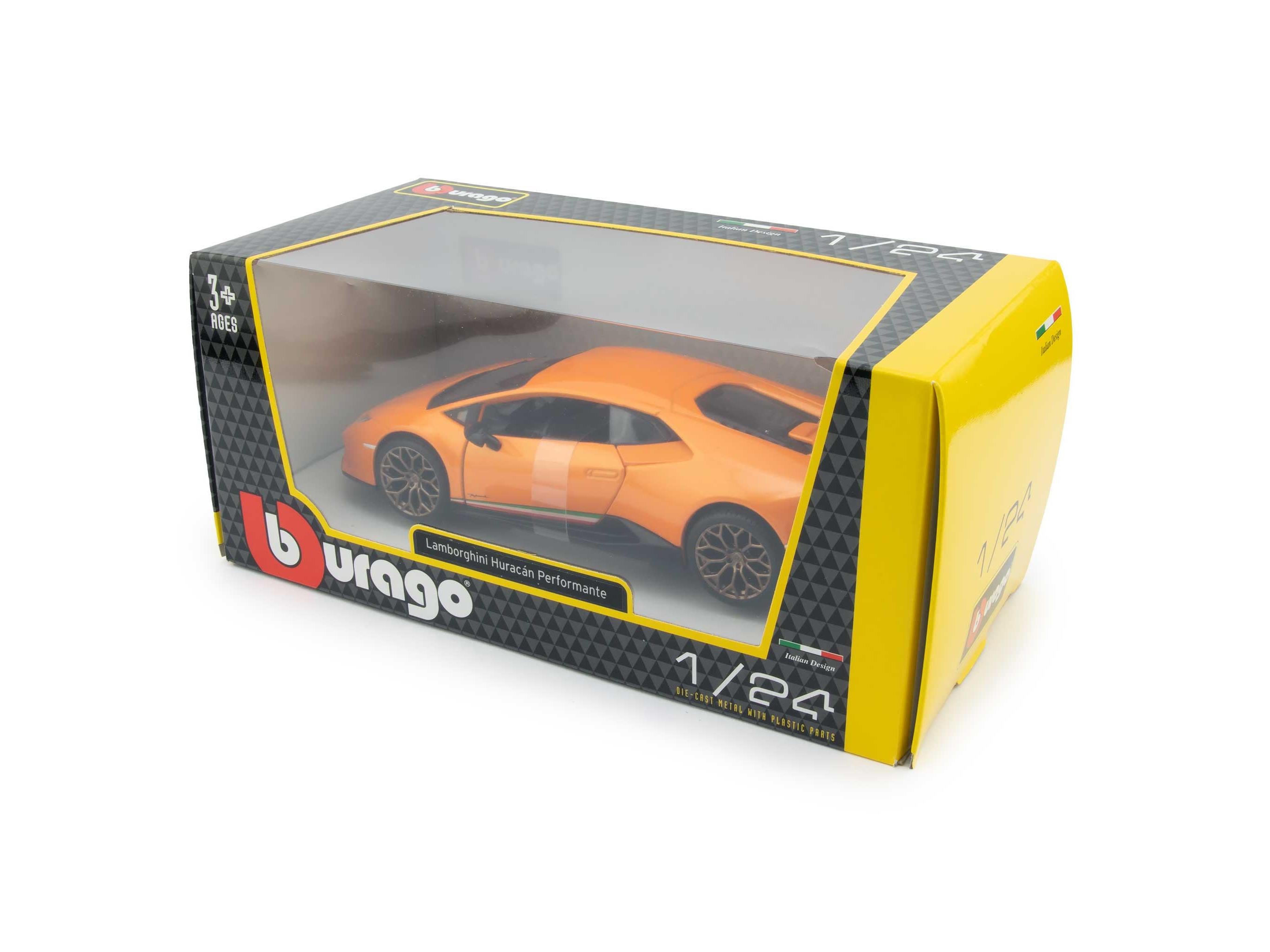 Lamborghini Huracan Performante Orange 1:24 Scale Bburago Diecast Model Car-Bburago-Diecast Model Centre