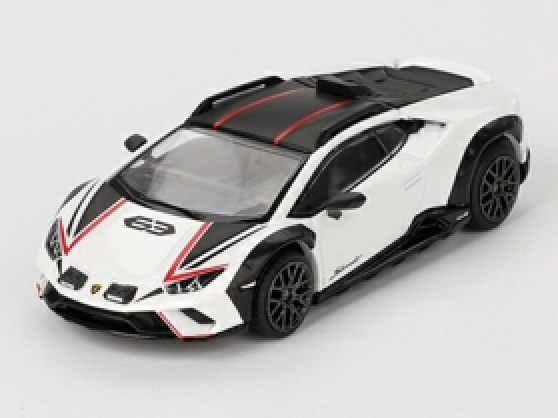 Lamborghini Huracan Sterrato Bianco Asopo - 1:64 Scale Diecast Model Car-MINI GT-Diecast Model Centre
