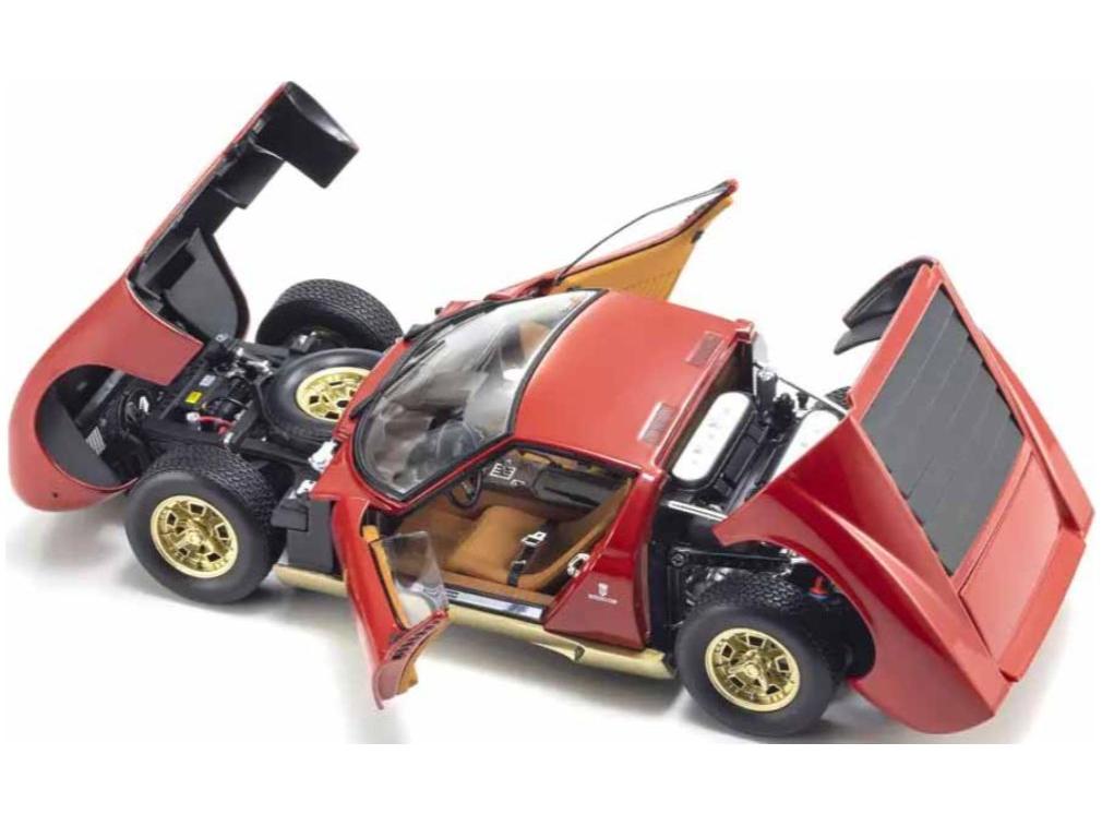 Lamborghini Miura P400 1968 Red Gold 1:18 Scale Diecast Model Truck – Kyosho-Kyosho-Diecast Model Centre