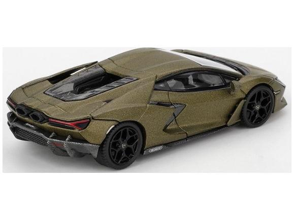 Lamborghini Revuelto Verde Gea Matte (LHD) Blister Packaging 1:64 Scale MINI GT Diecast Model Car-MINI GT-Diecast Model Centre