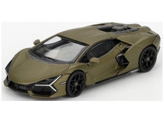 Lamborghini Revuelto Verde Gea Matte (RHD) 1:64 Scale MINI GT Diecast Model Car-MINI GT-Diecast Model Centre