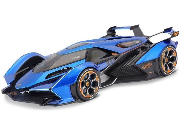 Lamborghini V12 Vision GT Blue/Black 2021 1:18 Scale Maisto Diecast Toy Car-Maisto-Diecast Model Centre