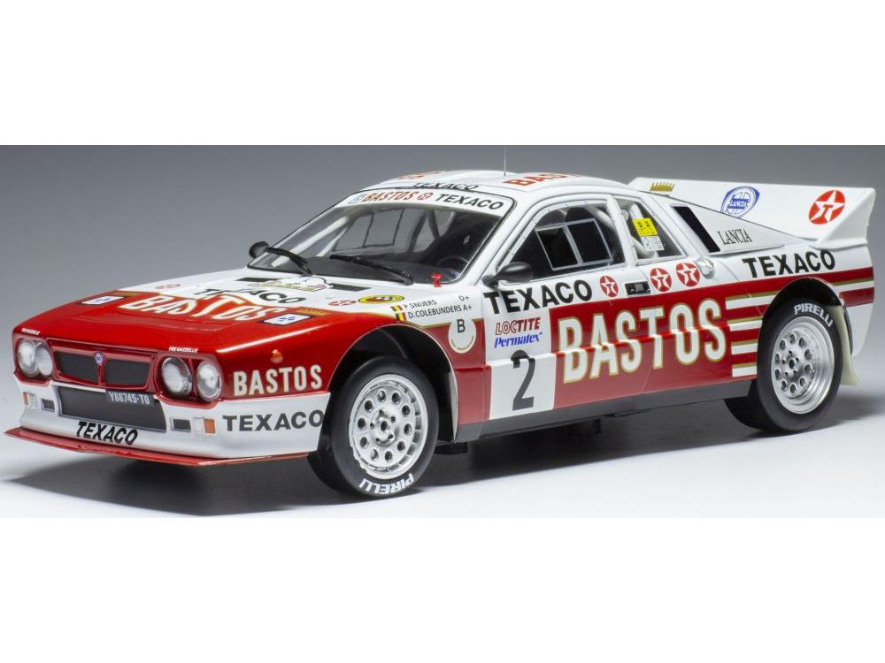 Lancia 037 #2 P.Snijers/D.Colebunders Bastos Rally Ypres 1985 1:18 Scale Diecast Model-IXO-Diecast Model Centre