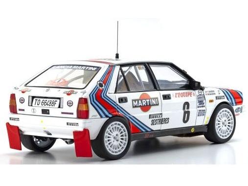Lancia Delta HF 4WD Rally Monte Carlo 1987 Team Martini #6 1:18 Scale Diecast Model Car – Kyosho-Kyosho-Diecast Model Centre