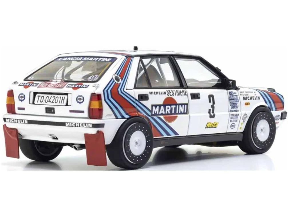 Lancia Delta HF 4WD Rally Monte Carlo 1988 Winner #3 Bruno Saby / Jean-François Fauchille 1:18 Scale Diecast Model Car – Kyosho-Kyosho-Diecast Model Centre