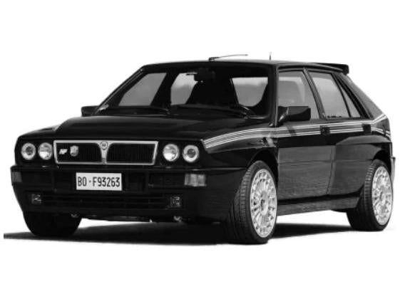 Lancia Delta HF Integrale EVO Black 1992 1:43 Scale IXO Diecast Model Car-IXO-Diecast Model Centre