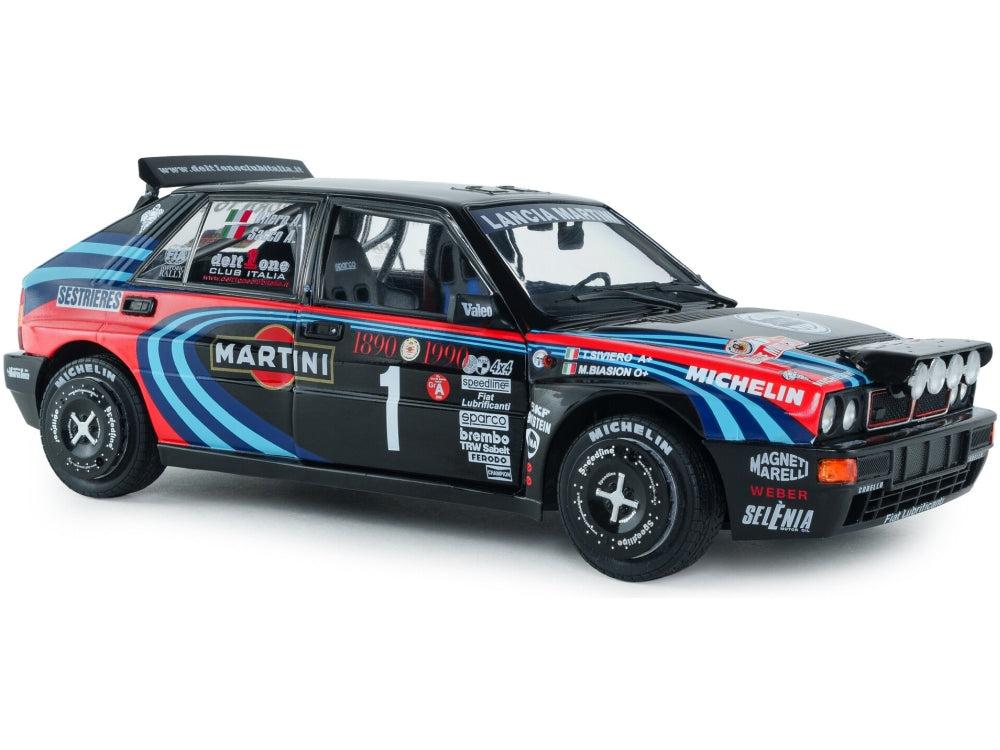 Lancia Delta HF Integrale Tribute To Biason Black Sacco Rallye Monte Carlo 1990 1:18 Scale Diecast Model Car – Solido-Solido-Diecast Model Centre
