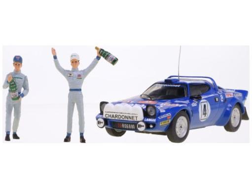 Lancia Stratos HF #4 1979 Winner Monte Carlo w/B.Darniche/A.Mahe Figures 1:43 Scale IXO Diecast Model Car-IXO-Diecast Model Centre
