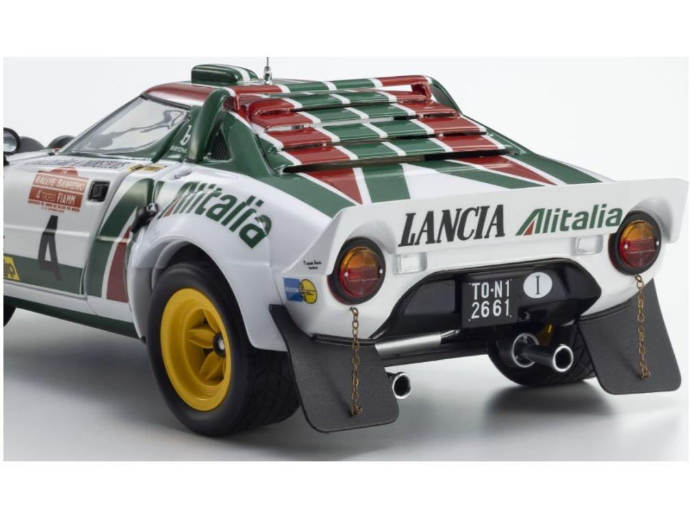 Lancia Stratos HF #4 Winner San Remo Rally 1976 Björn Waldegård 1:18 Scale Diecast Car – Kyosho-Kyosho-Diecast Model Centre