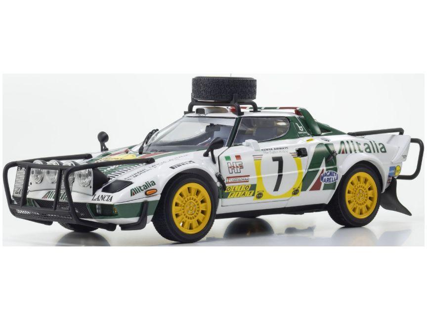 Lancia Stratos HF #7 3rd Safari Rally 1977 Sandro Munari 1:18 Scale Diecast Car – Kyosho-Kyosho-Diecast Model Centre