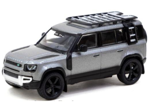 Land Rover Defender 110 Grey 1:64 Scale Tarmac Works Diecast Model-Tarmac Works-Diecast Model Centre