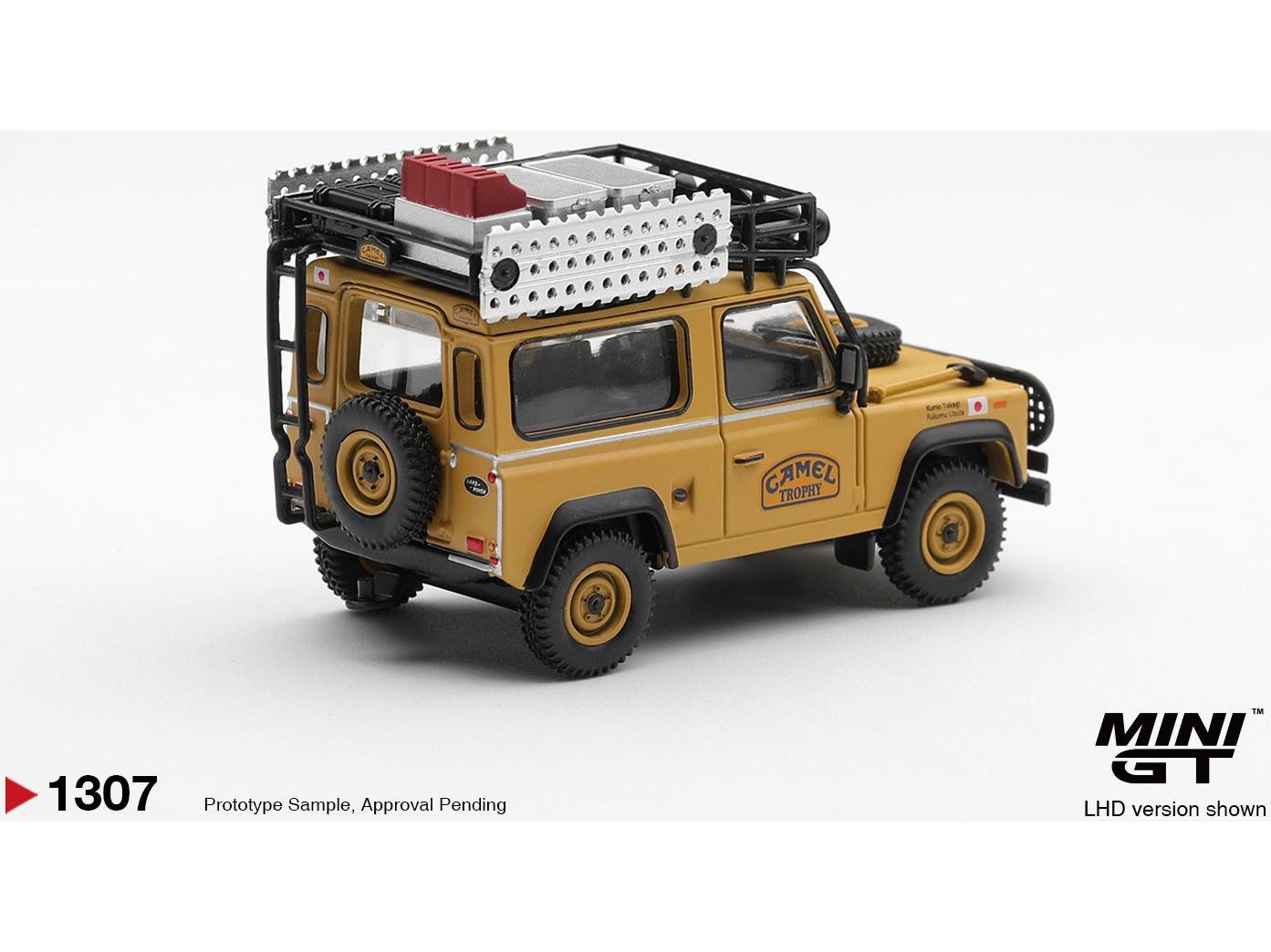 Land Rover Defender 90 1985 Camel Trophy Borneo Team Japan (LHD) Blister Packaging 1:64 Scale Diecast Model Car – MINI GT-MINI GT-Diecast Model Centre