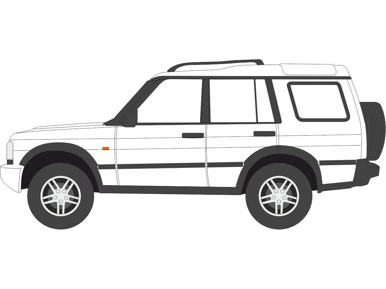 Land Rover Discovery 2 Chawton White - 1:76 Scale Diecast Model Car-Oxford Diecast-Diecast Model Centre