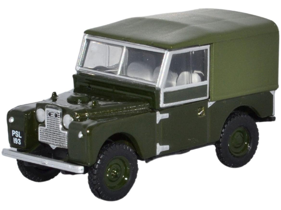 Land Rover Series 1 88' Canvas (Rails) Bronze Green (Plimsoll) 1:76 Scale Diecast Car – Oxford Diecast-Oxford Diecast-Diecast Model Centre
