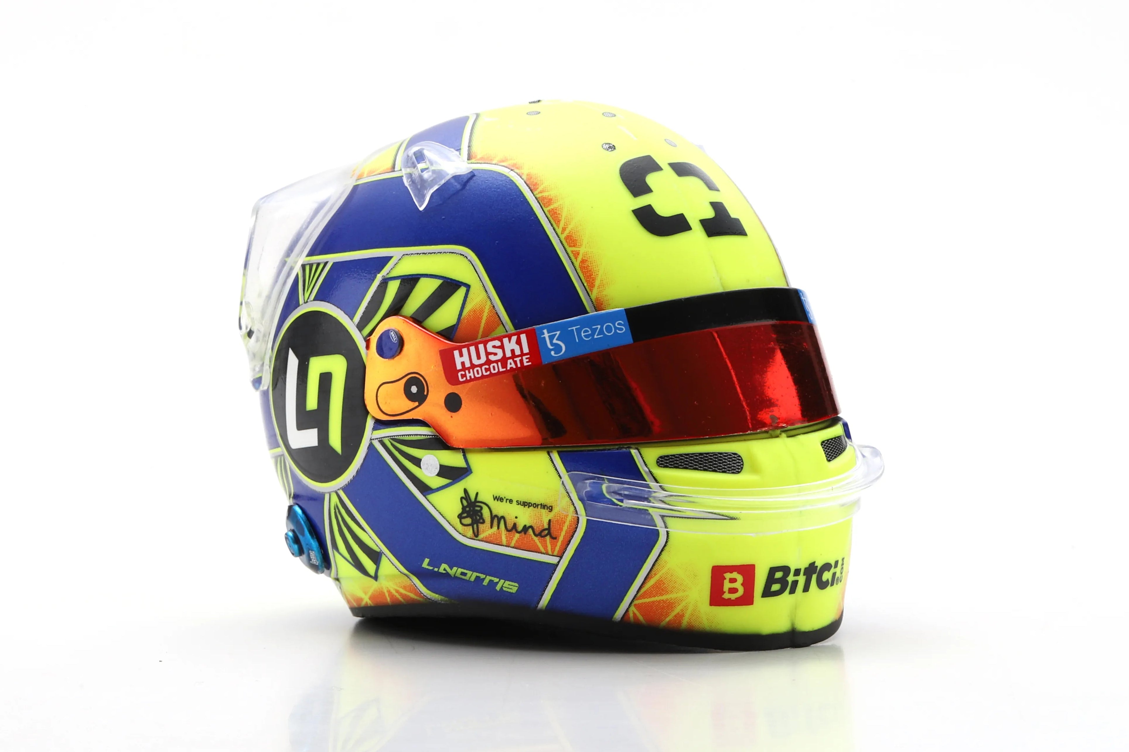 Lando Norris Replica Helmet F1 2021 1:5 Scale Spark Resin Replica-Spark-Diecast Model Centre