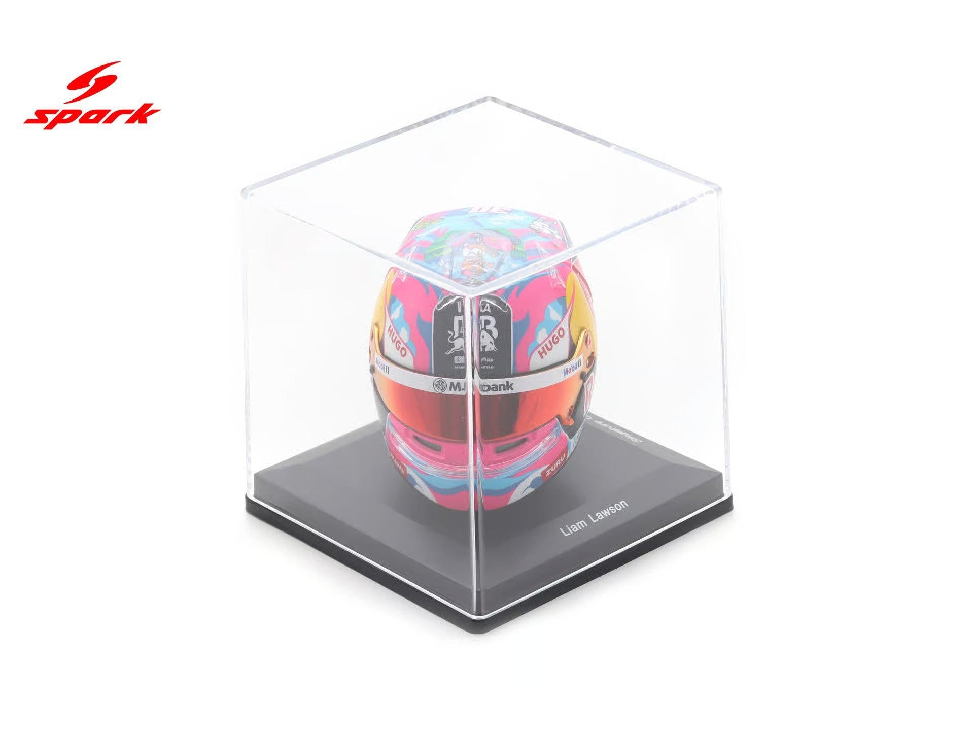 Liam Lawson F1 Singapore GP 2025 Helmet 1:5 Scale Resin Replica – Spark-Spark-Diecast Model Centre