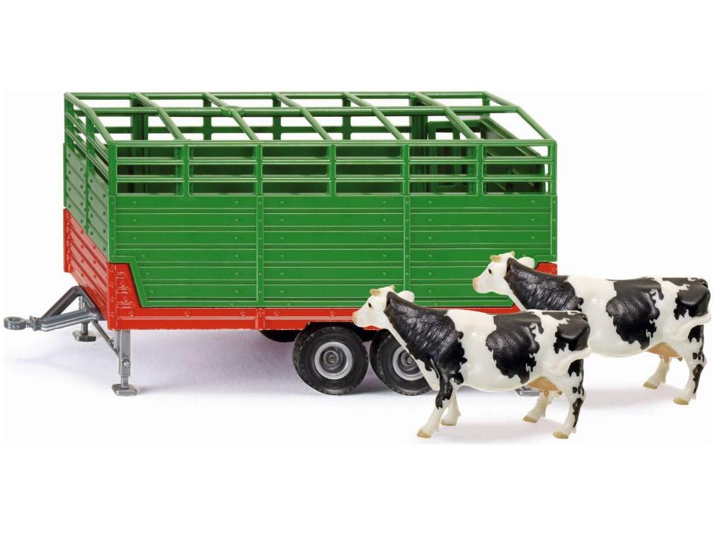 Livestock Trailer w/2 Cows 1:32 Scale Siku-Siku-Diecast Model Centre