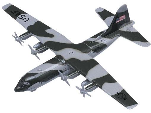 Lockheed C-130 Hercules USAF 1:100 Scale Motormax Diecast Model Aircraft-Motormax-Diecast Model Centre
