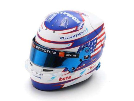 Logan Sargeant F1 2024 Helmet 1:5 Scale Spark Resin Replica-Spark-Diecast Model Centre