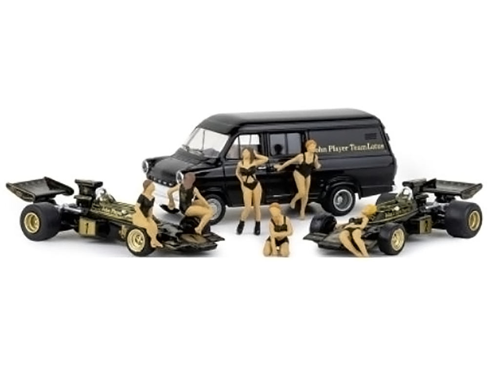 Lotus 72E Set F1 German GP 1973 Nurburgring 1:87 Scale Brekina Diecast Models-Brekina-Diecast Model Centre