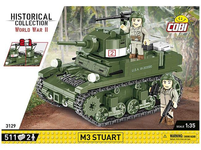 M3 Stuart WWII (511 pcs) Cobi Brick Build Kit-Cobi-Diecast Model Centre