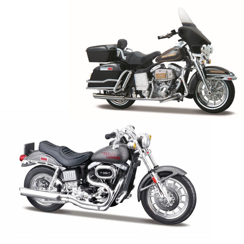 Harley-Davidson Decade Duos 1970's 1:18 Scale Maisto Diecast Model Motorbikes