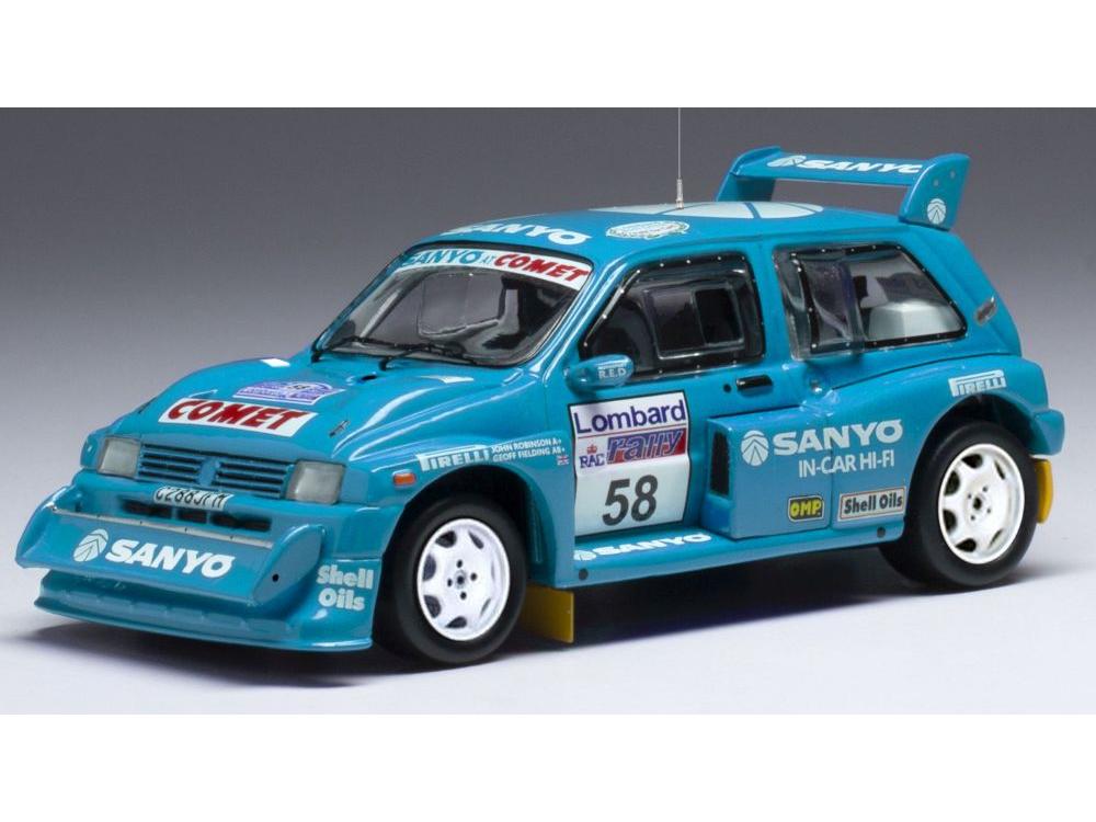 MG Metro 6R4 #58 RAC Rally 1986 G.Fielding /J.Robinson 1:43 Scale IXO Diecast Model Car-IXO-Diecast Model Centre