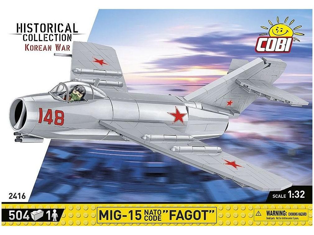 MIG-15 Fagot Korean War (504 pcs) Cobi Brick Build Kit-Cobi-Diecast Model Centre