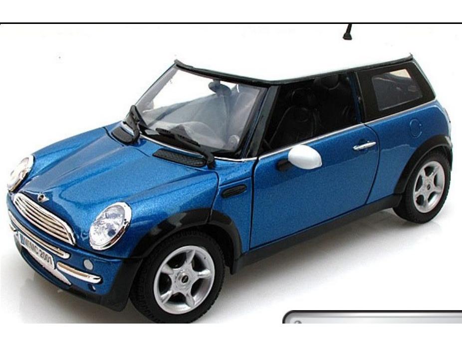 MINI Cooper R50 2002 Metallic Blue 1:18 Scale Diecast Car – Motormax-Motormax-Diecast Model Centre