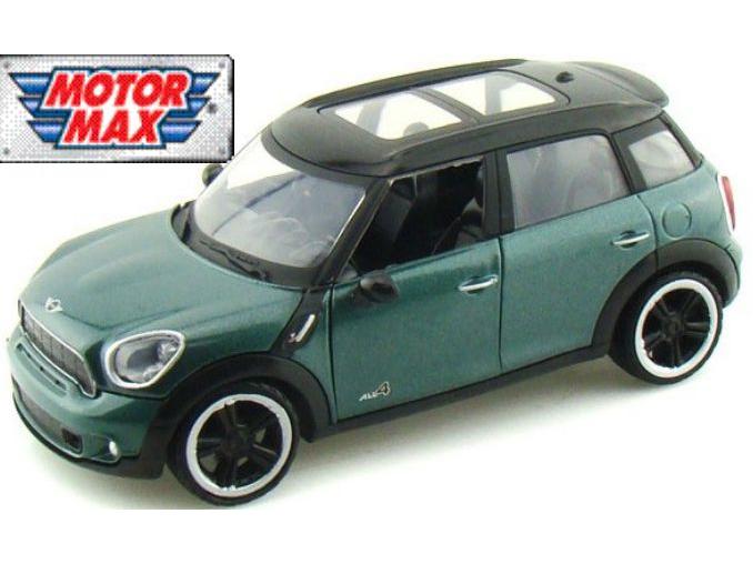MINI Cooper S Countryman Green 1:24 Scale Diecast Car – Motormax-Motormax-Diecast Model Centre