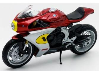 MV Agusta Superveloce AGO Red/White 1:12 Scale Welly Diecast Model Motorcycle-Welly-Diecast Model Centre
