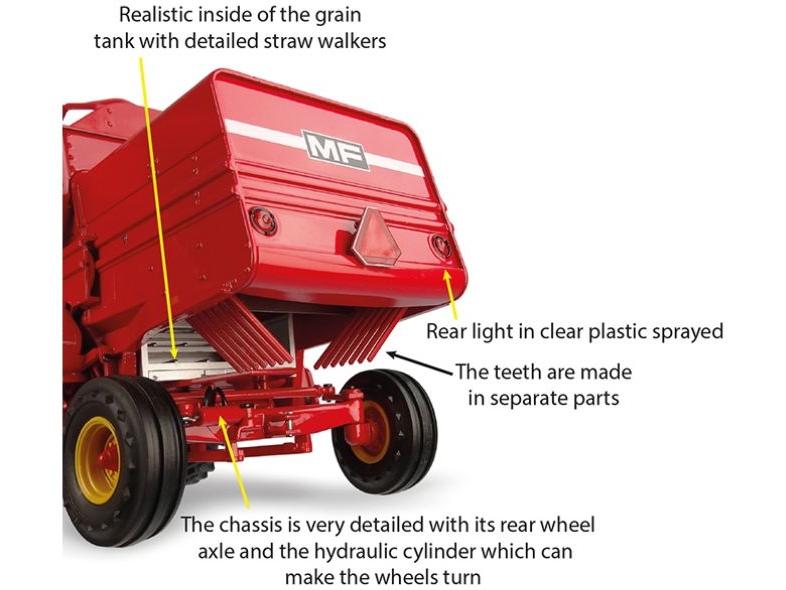 Massey Ferguson 760 Combine 1:32 Scale Universal Hobbies Diecast Model-Universal Hobbies-Diecast Model Centre