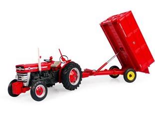 Massey Ferguson MF21 3.5 Ton Hydraulic Tipping Trailer w/High Sides 1:32 Scale Universal Hobbies Diecast Model-Universal Hobbies-Diecast Model Centre
