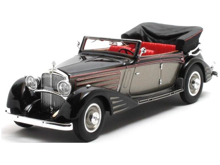 Maybach Zeppelin DS8 Black/Bronze 4-Door Cabriolet by Spohn 1934 1:43 Scale Matrix Resin Model Car-Matrix-Diecast Model Centre
