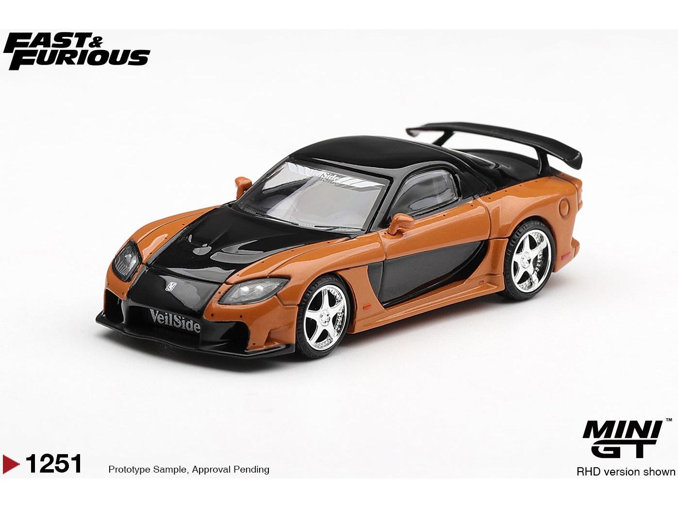 Mazda RX-7 Veilside Fortune The Fast and Furious Tokyo Drift Han Seoul-Oh (RHD) Blister Packaging 1:64 Scale Diecast Model Car – MINI GT-MINI GT-Diecast Model Centre