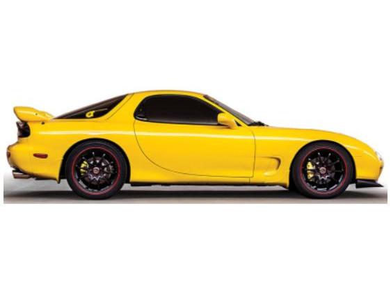Mazda RX-7 Yellow 1991 1:64 Scale IXO Diecast Model Car-IXO-Diecast Model Centre