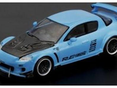 Mazda RX-8 Re-Amemiya Light Blue 1:64 Scale Pop Race Diecast Model Car-Pop Race-Diecast Model Centre
