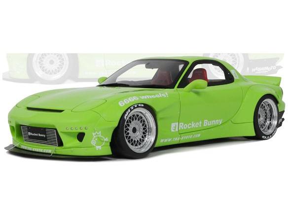 Mazda RX7 (FD3S) Rocket Bunny Aero (V1) Pearl Green 2015 1:18 Scale OttOmobile Resin Model Car-OttOmobile-Diecast Model Centre