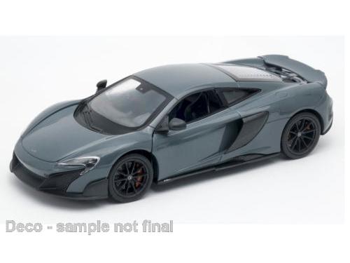 McLaren 675LT Plain Grey 1:24 Scale Welly Diecast Model-Welly-Diecast Model Centre