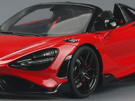 McLaren 765LT Spider 2021 Vermillon Red 1:18 Scale GT Spirit Resin Model Car-GT Spirit-Diecast Model Centre