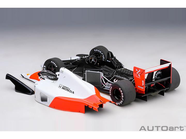 McLaren Honda MP4/6 #1 Ayrton Senna F1 Japanese GP 1991 1:18 Scale AutoArt Diecast Model-AutoArt-Diecast Model Centre