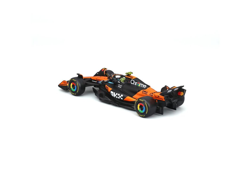 McLaren MCL39 F1 2025 #4 Lando Norris w/Helmet 1:43 Scale Bburago Diecast Model Car-Bburago-Diecast Model Centre