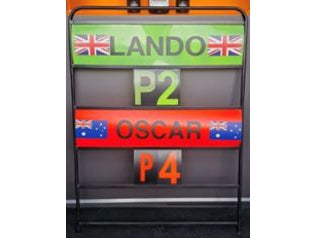 McLaren MCL60 #4 2nd F1 British GP 2023 Lando Norris w/Pit Board - 1:43 Scale Resin Model Car-Spark-Diecast Model Centre